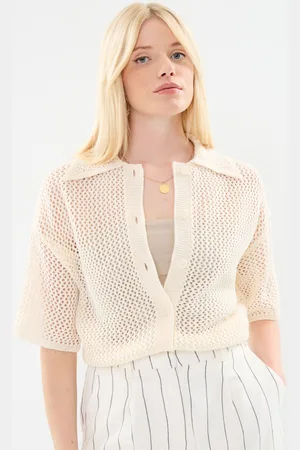 VILA Vizola Polo 2/4 Knit Cardigan - Abbigliamento - Taglia XS