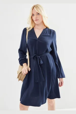 SELECTED Slfviva Ls Short V-Neck Dress Noos - Abbigliamento - Taglia 34