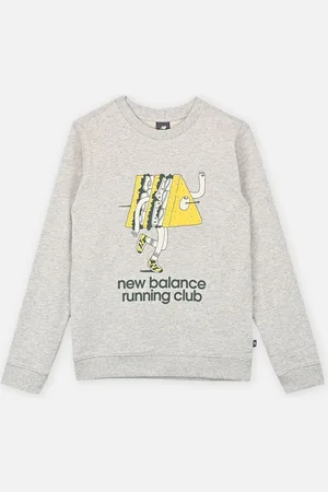 New Balance NB Running Club Cartoon Graphic FT Crew - Abbigliamento - Taglia 12 - 13A