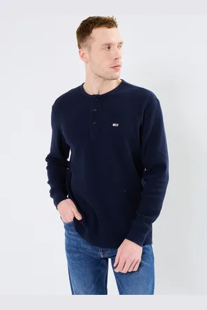 Tommy Hilfiger Tjm Reg Waffle Henle DM0DM20379 - Abbigliamento - Taglia L