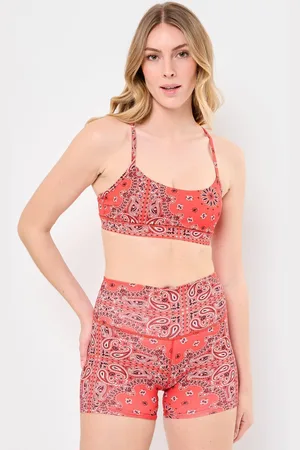 Arizona Love Yoga Bra Red Bandana - Abbigliamento - Taglia L