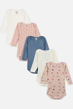 Petit Bateau 5 Bodies US ML A0BGV00 - Abbigliamento - Taglia 18M