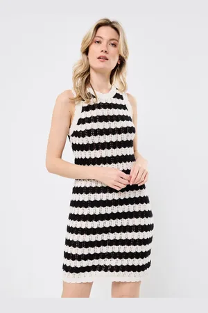 Noisy May NMLAIKA SL O-NECK KNIT DRESS FWD - Abbigliamento - Taglia L