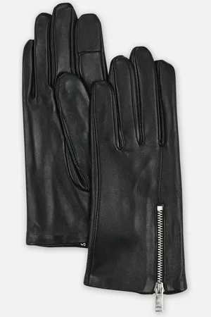 Pieces® Pcnara Leather Zip Smart Gloves - Guanti - Taglia S
