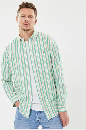 Ralph Lauren Chemise Oxford ajustée à rayures 710928920 - Abbigliamento - Taglia XL