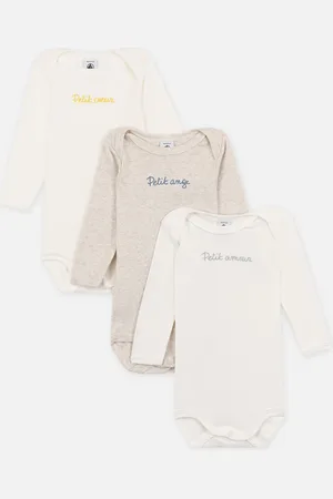 Petit Bateau 3 Bodies US ML A0BED00 - Abbigliamento - Taglia 6M