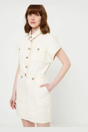 VILA VIMEADOW S/S DENIM MINI DRESS/ROU - Abbigliamento - Taglia 34
