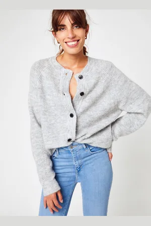 SELECTED Slflulu Ls Knit Short Cardigan B Noos - Abbigliamento - Taglia XL
