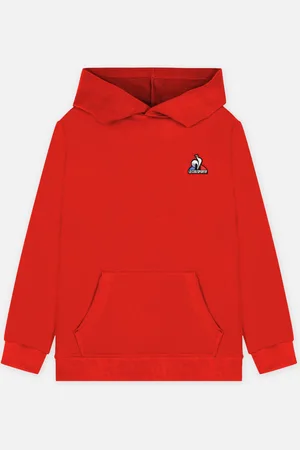 Le Coq Sportif ESS Hoody N°1 Enfant Rouge Electro - Abbigliamento - Taglia 10A