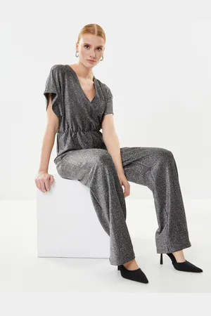 Pieces® PCSERINA SS WRAP JUMPSUIT BC - Abbigliamento - Taglia XS