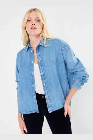 Ralph Lauren Chemise large et courte en denim - Abbigliamento - Taglia L