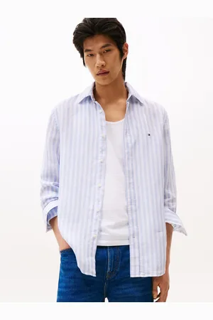 Tommy Hilfiger Linen Essential Stri MW0MW38581 - Abbigliamento - Taglia L