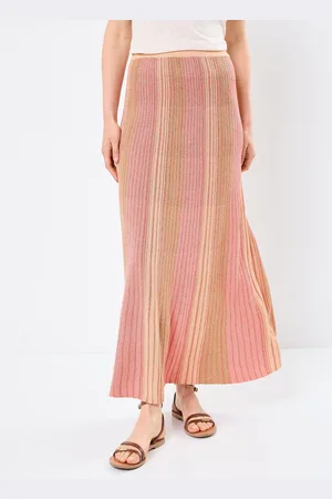 VILA VIMELVINA GLITTER KNIT ANKLE SKIRT - Abbigliamento - Taglia L