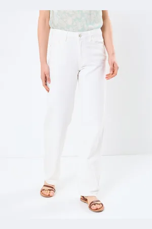 VILA VIPALMA RW WIDE JEANS WHITE PAL246/BFS - Abbigliamento - Taglia 34 X 32