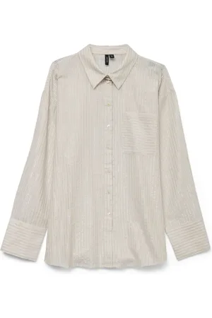 VERO MODA VMPAULINE LS SHIRT WVN GA - Abbigliamento - Taglia L
