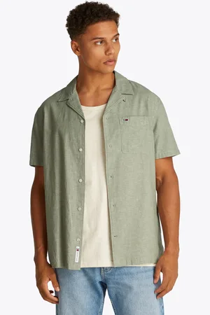 Tommy Hilfiger Tjm Linen Blend Camp DM0DM20895 - Abbigliamento - Taglia L