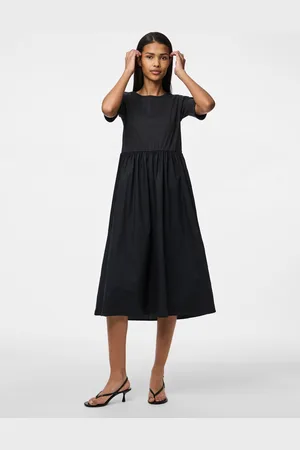 Pieces® PCTONYA SS MIDI DRESS WVN - Abbigliamento - Taglia L