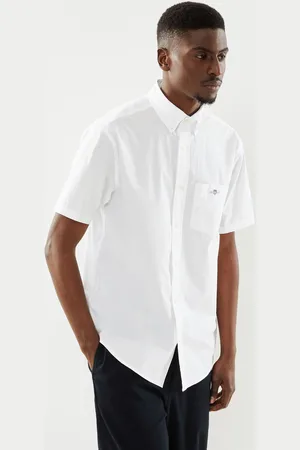 GANT Reg Poplin Ss Shirt - Abbigliamento - Taglia L