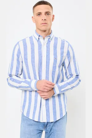 GANT REG COTTON LINEN BOLD STRIPE SHIRT - Abbigliamento - Taglia L