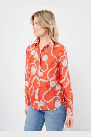 GANT REG SAILING PRINT COT SILK SHIRT - Abbigliamento - Taglia 36