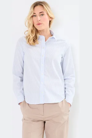GANT Reg Classic Poplin Striped Shirt - Abbigliamento - Taglia 34