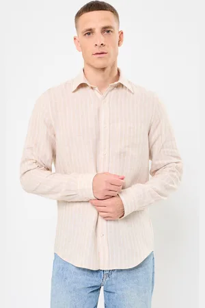 GANT REG LINEN STRIPE SHIRT - Abbigliamento - Taglia L