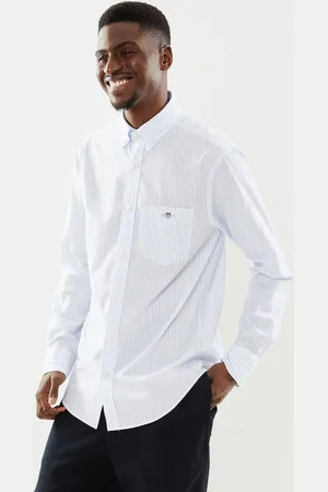 GANT Reg Poplin Stripe Shirt - Abbigliamento - Taglia L