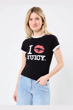 Juicy Couture Single Jersey flitted ringer T-shirt - Abbigliamento - Taglia XS