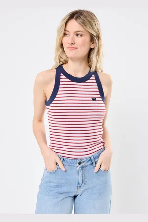 Wrangler Ringer Tank - Abbigliamento - Taglia L
