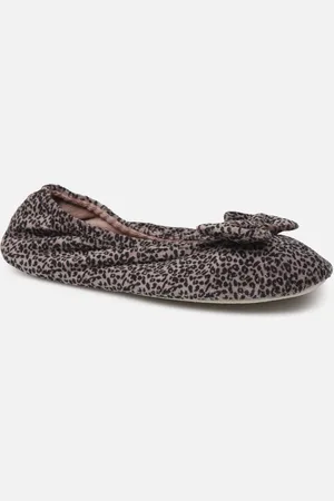 Isotoner Ballerine Velours – Grand Nœud W - Pantofole - Taglia 35 - 36
