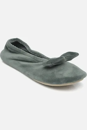Isotoner Ballerine Velours – Grand Nœud W - Pantofole - Taglia 37 - 38