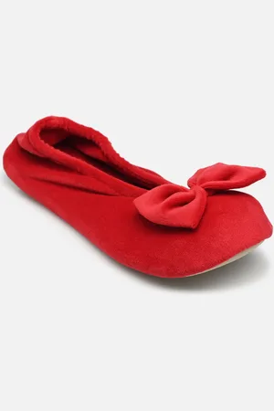 Isotoner Ballerine Velours – Grand Nœud W - Pantofole - Taglia 39 - 40