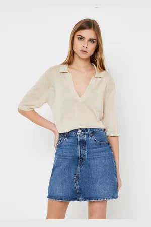 Calvin Klein Lyocell Blend Polo Sweater Ss - Abbigliamento - Taglia L