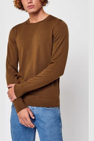 Calvin Klein Superior Wool Crew Neck Sweater - Abbigliamento - Taglia XXL