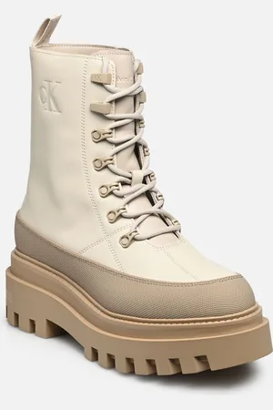 Calvin Klein FLATFORM LACE UP BOOT LTH - Stivaletti e tronchetti - Taglia 39