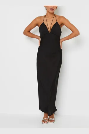Calvin Klein Shine Slip Midi Low Back Dress - Abbigliamento - Taglia 36