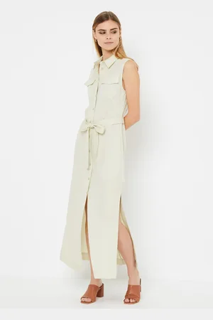 Calvin Klein Tencel Sleeveless Shirt Dress - Abbigliamento - Taglia 34
