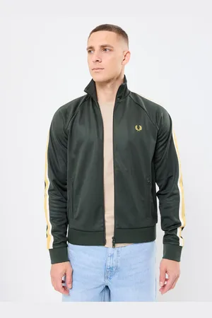 Fred Perry TWO COLOUR TAPE TRACK JACKET - Abbigliamento - Taglia S