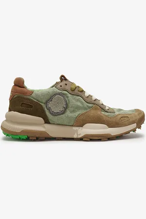 Satorisan Chacrona Linen - Scarpe Casual Uomo - Sneakers Vintage Pelle e lino - Colore - Taglia 40