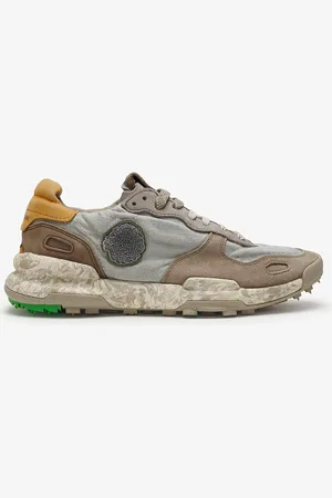 Satorisan Chacrona Linen - Scarpe Casual Uomo - Sneakers Vintage Pelle e lino - Colore - Taglia 40