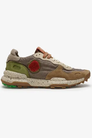 Satorisan Chacrona Linen - Scarpe Casual Uomo - Sneakers Vintage Pelle e lino - Colore - Taglia 40