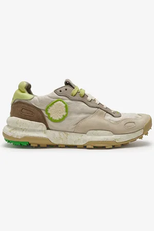Satorisan Chacrona Linen - Scarpe Casual Uomo - Sneakers Vintage Pelle e lino - Colore - Taglia 40