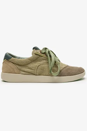 Satorisan Hatko Vintage - Scarpe Casual Uomo - Sneakers Vintage Pelle e lino - Colore - Taglia 40