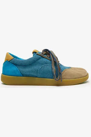 Satorisan Hatko Vintage - Scarpe Casual Uomo - Sneakers Vintage Pelle e lino - Colore - Taglia 40