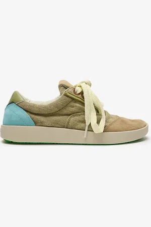Satorisan Hatko Vintage - Scarpe Casual Donna - Sneakers Vintage Pelle e lino - Colore - Taglia 36