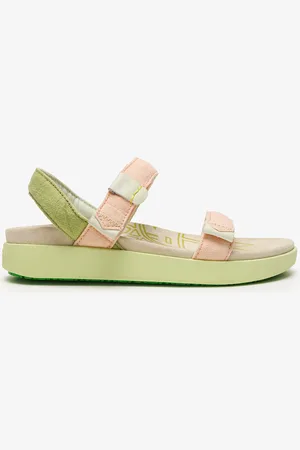 Satorisan Kona Linen - Sandali Sportivi Donna - Sandali Piatti Pelle e lino - Colore - Taglia 36