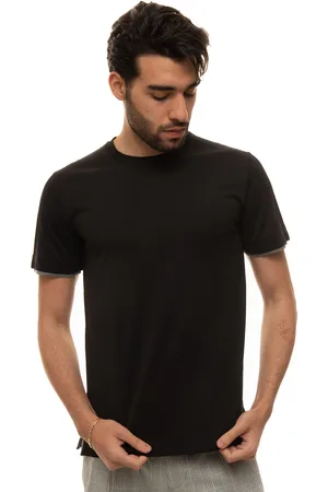 CANALI T-shirt girocollo mezza manica