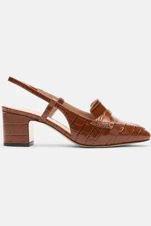 Scarosso Bianca Tan Croco - Donna Tacchi - Vitello Stampa Cocco 35