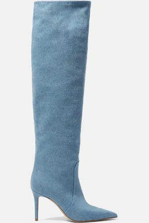 Scarosso Carra Light Blue Denim - Donna Stivali - Denim 35