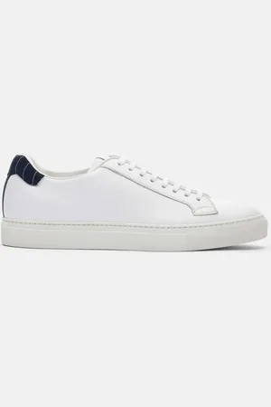 Scarosso Pinstripe White - Uomo Sneaker - Vitello 39